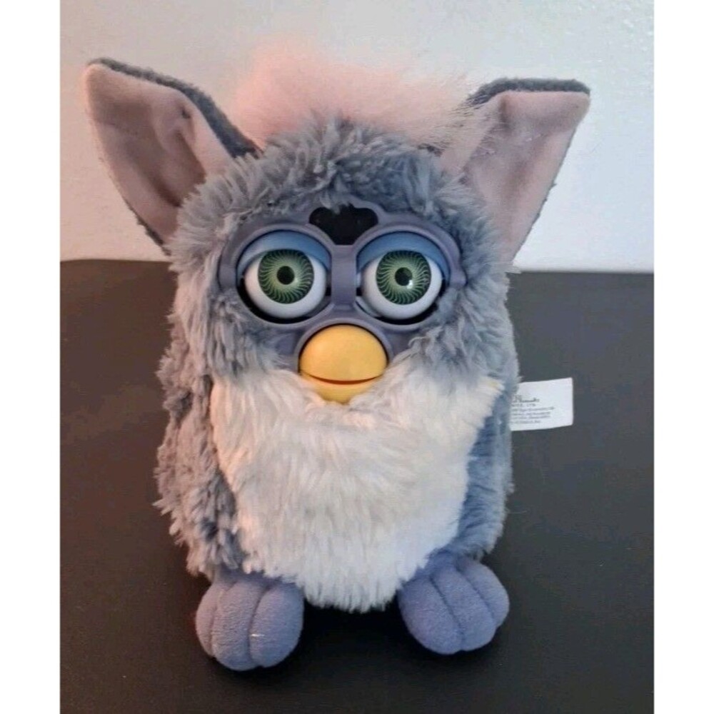 1998 Tiger Electronics Elephant Blue Furby 70-800 Vintage Purple READ